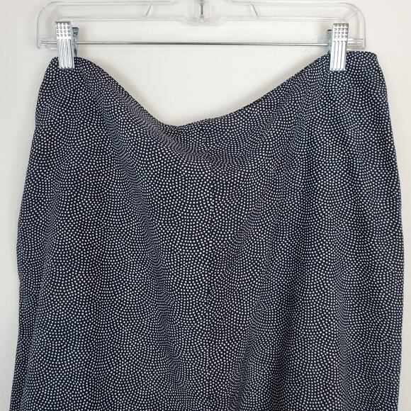 Equipment Climmie Skirt Eclipse Ruffle Midi Polka Dots Draped Split Boho Size XL - Picture 8 of 16